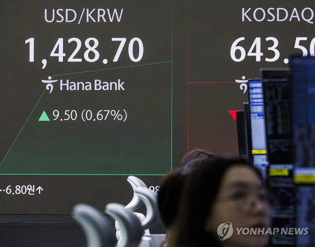 한국 정치 불안, 외환시장에 그대로 반영