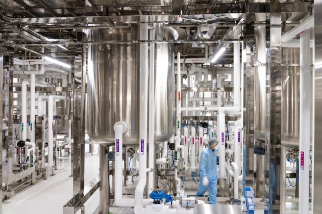 한미약품 평택 바이오플랜트 내부 시설