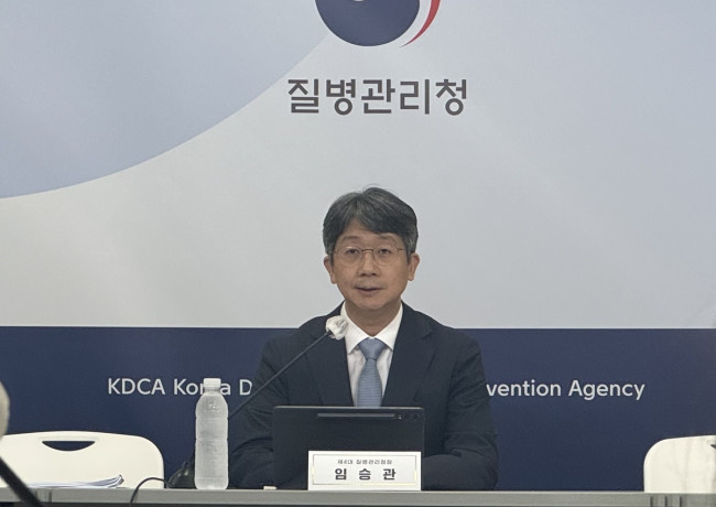 기자간담회 하는 임승관 질병청장