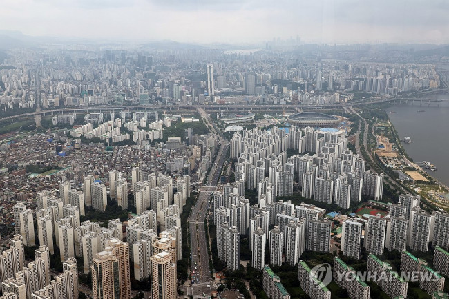 서울 강남3구 아파트 단지 전경