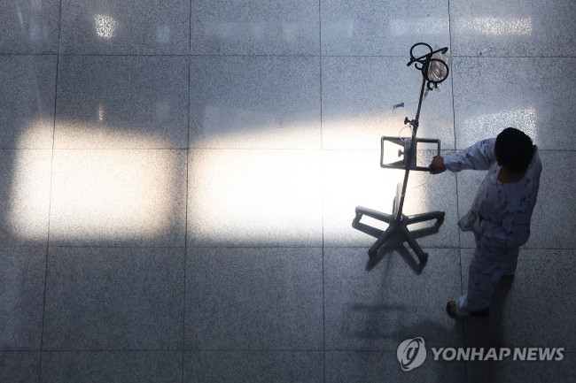 병원 환자. 기사 내용과 관련 없음. 